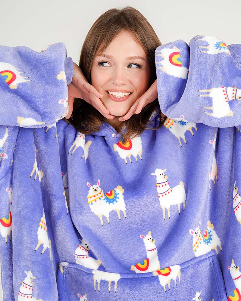 ciepła kocobluza bluza koc Bloozie alpaka alpaki