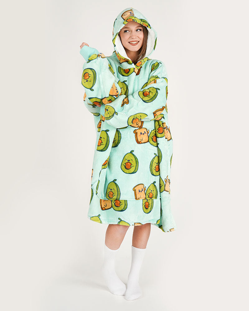 ciepła kocobluza bluza koc Bloozie awokado