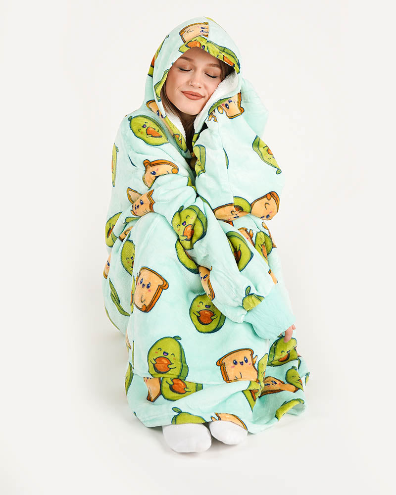 ciepła kocobluza bluza koc Bloozie awokado