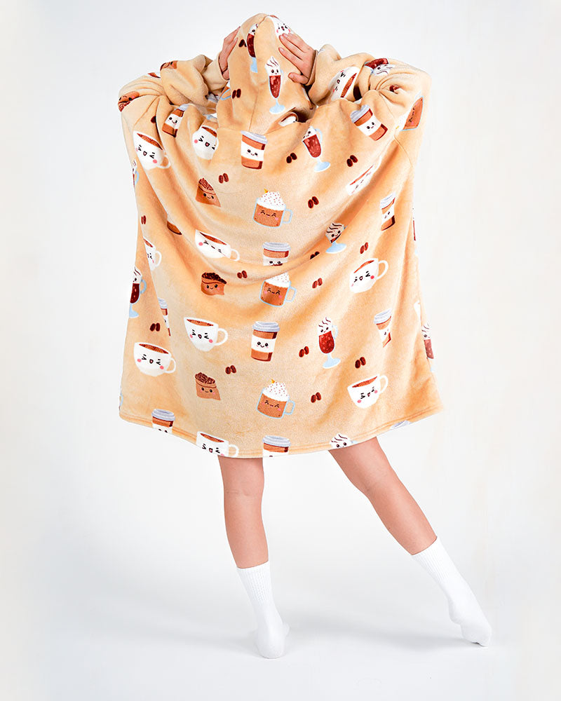 ciepła kocobluza bluza koc Bloozie kawa