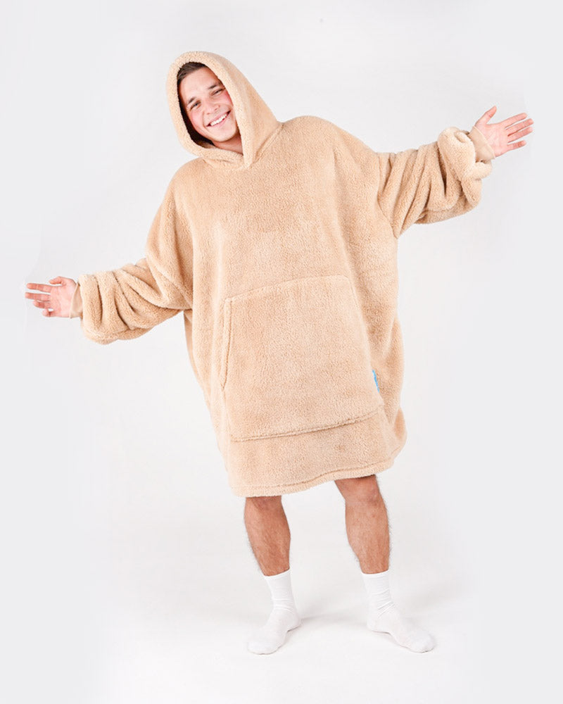 ciepła kocobluza Blozie brązowa furry