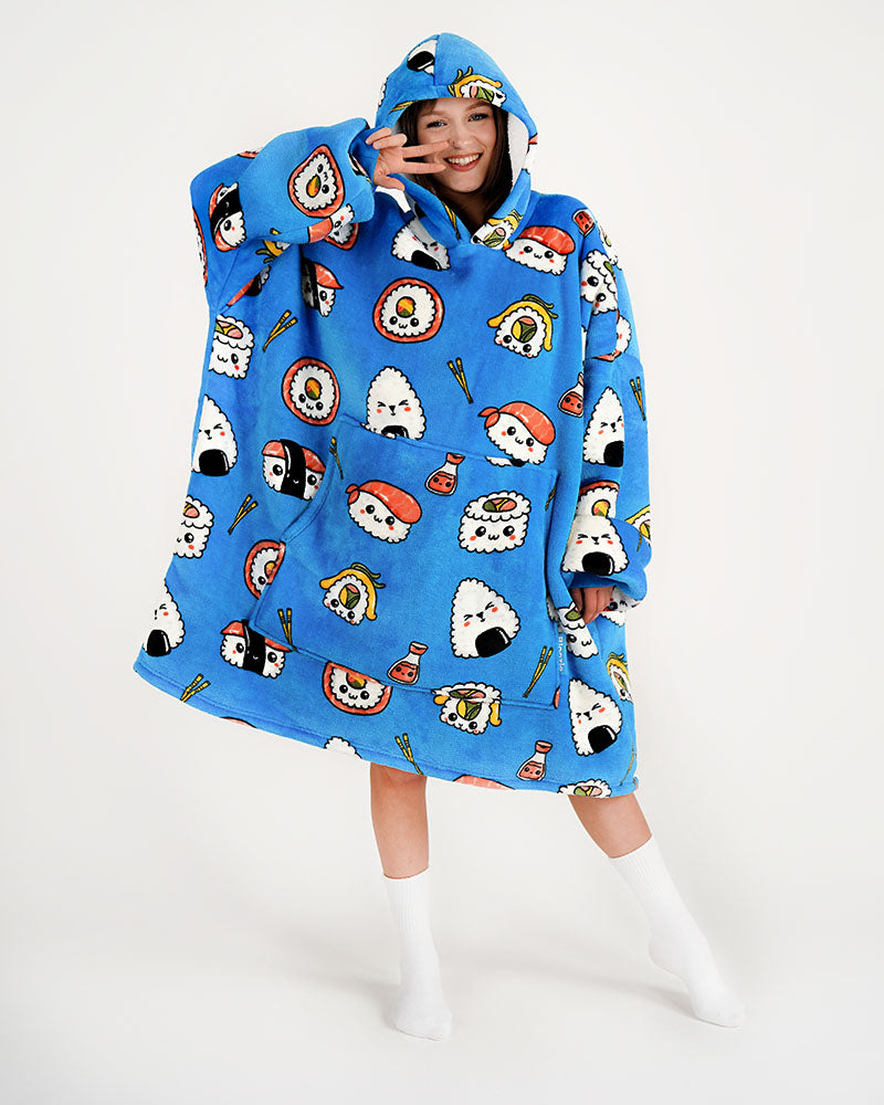 ciepła kocobluza bluza koc Bloozie sushi