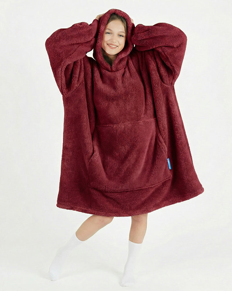 Bloozie Furry Burgundowa