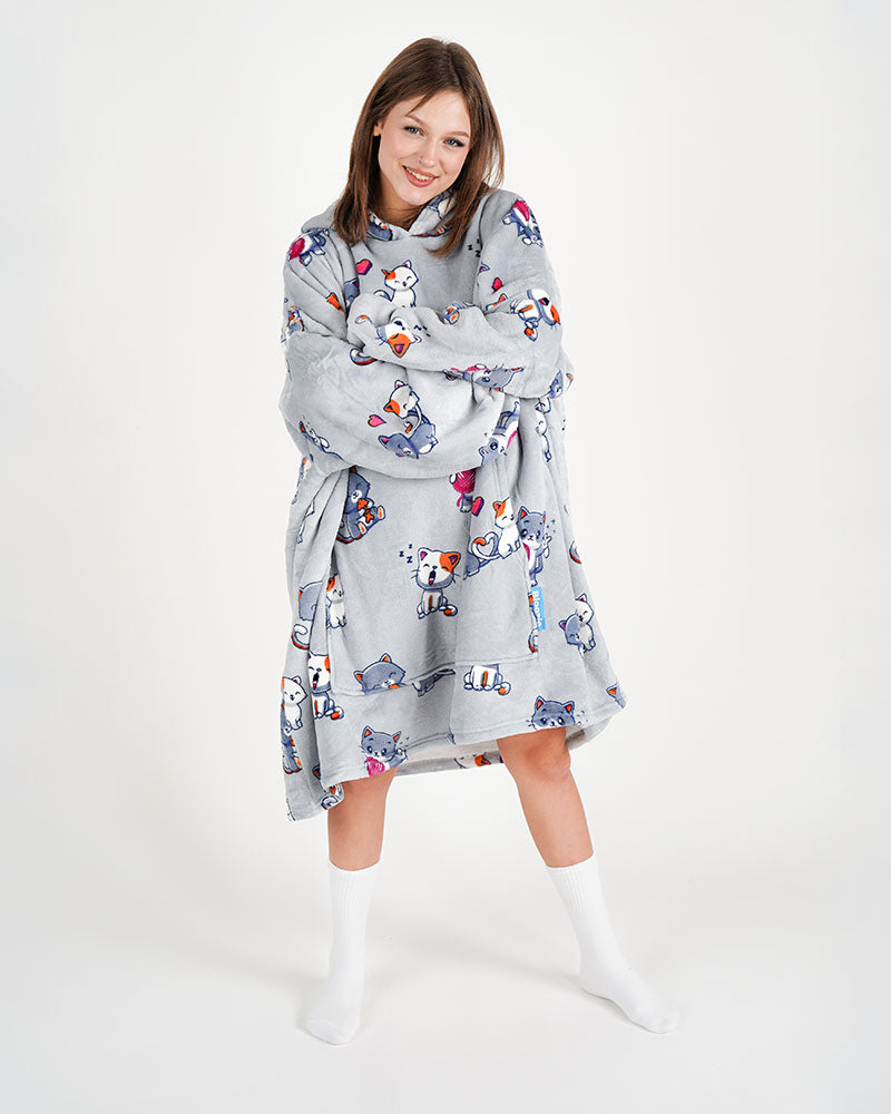 ciepła kocobluza bluza koc Bloozie kot kotki koty