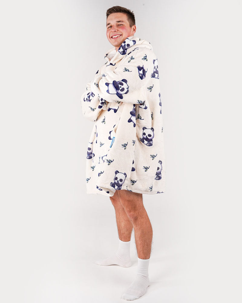 ciepła kocobluza bluza koc Bloozie panda pandy