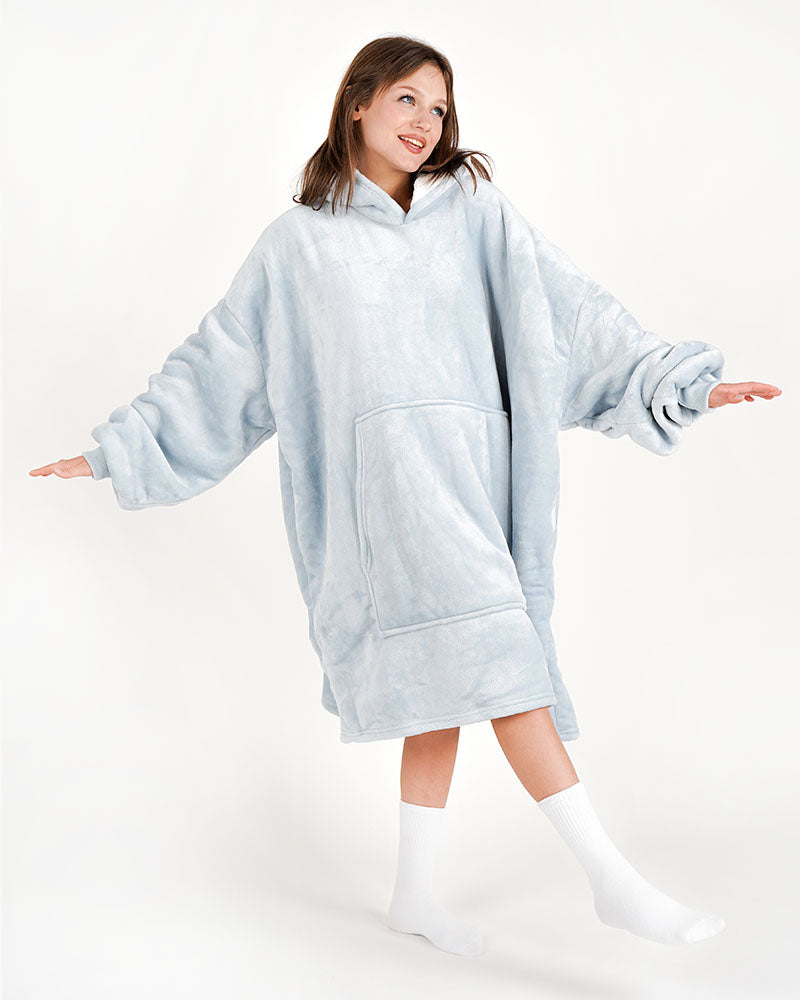 ciepła kocobluza bluza koc Bloozie szara