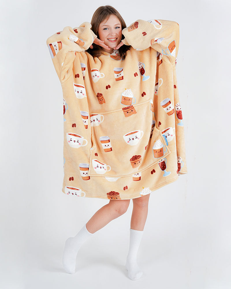 ciepła kocobluza bluza koc Bloozie kawa 